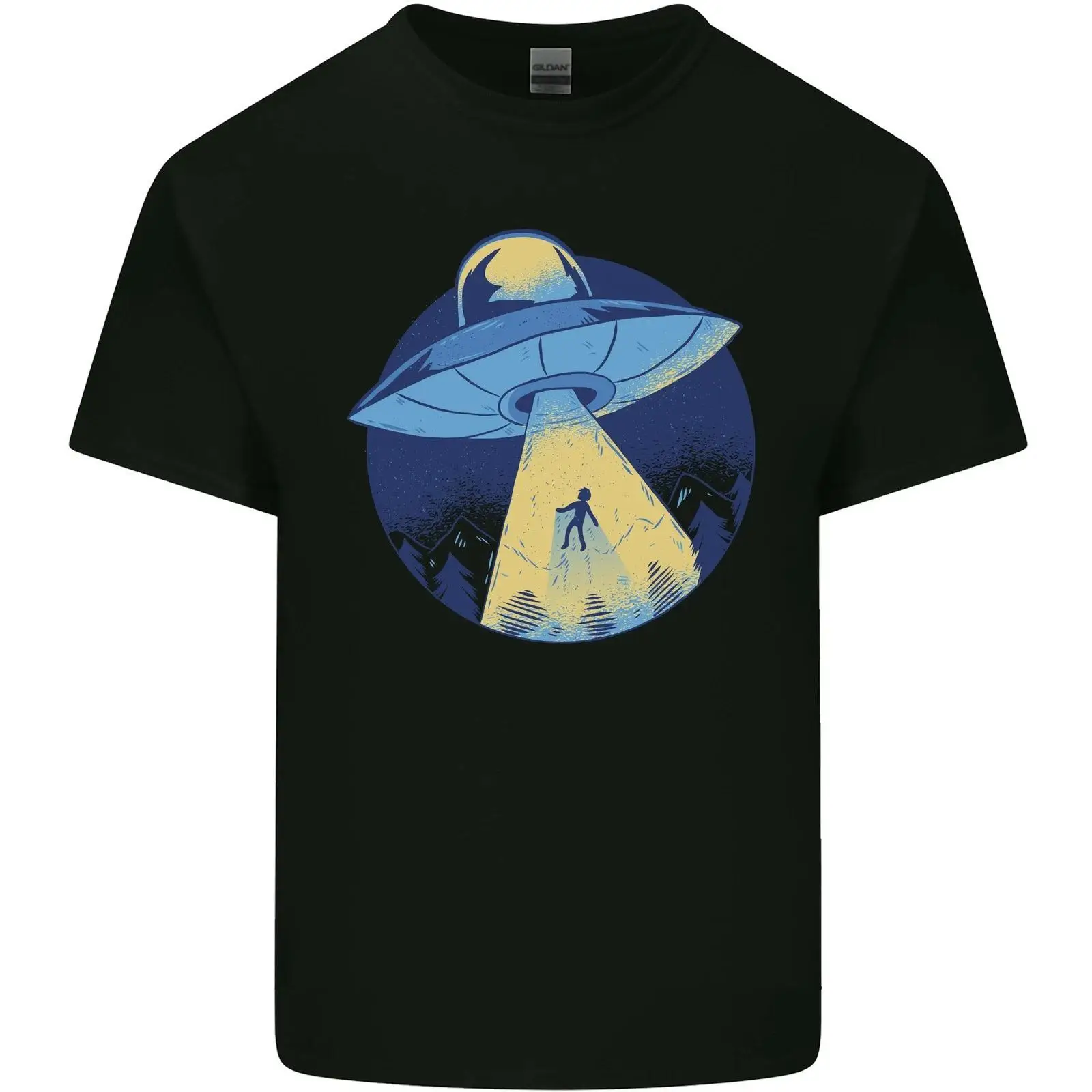 Vintage Fashion Herren - Lustig Alien Entführung UFO Herren Leichte