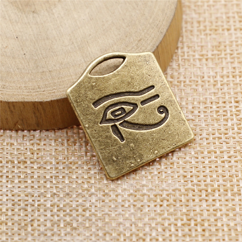 Vintage Fashion Words - 4pcs 25x21mm(0.98x0.83inch) Antique Bronze Color Ancient