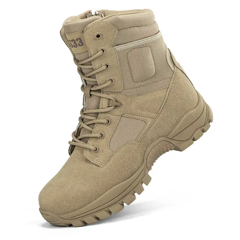 Vintage Fashion Brand Names - Nonslip Genuine Leather Hiking Boots Designer