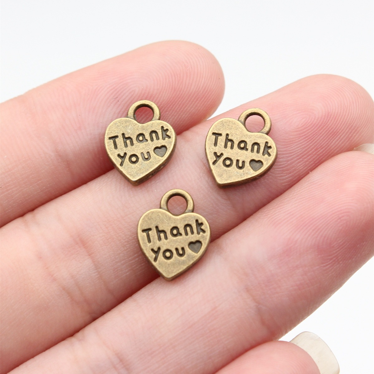 Vintage Fashion Words - 20pcs 12x10mm 2 Colors Antique Silver