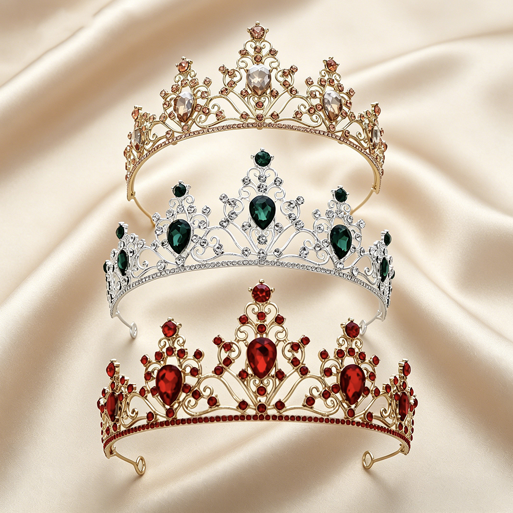 Vintage Fashion Queen - Vintage Baroque Sparkling Rhinestone Bridal Tiara