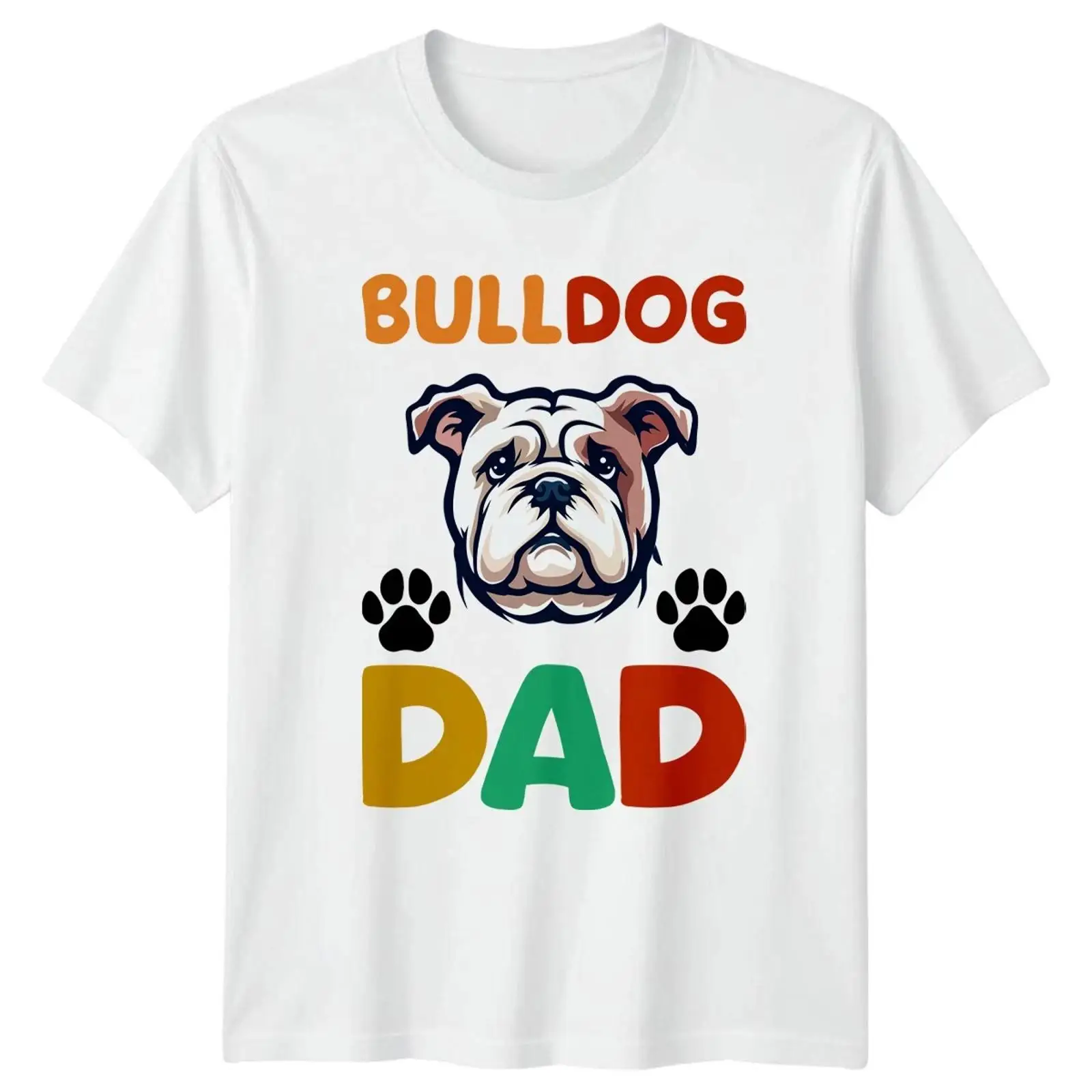 Bulldogge Papa Herren T Shirt  - Vintage Fashion Herren review and price