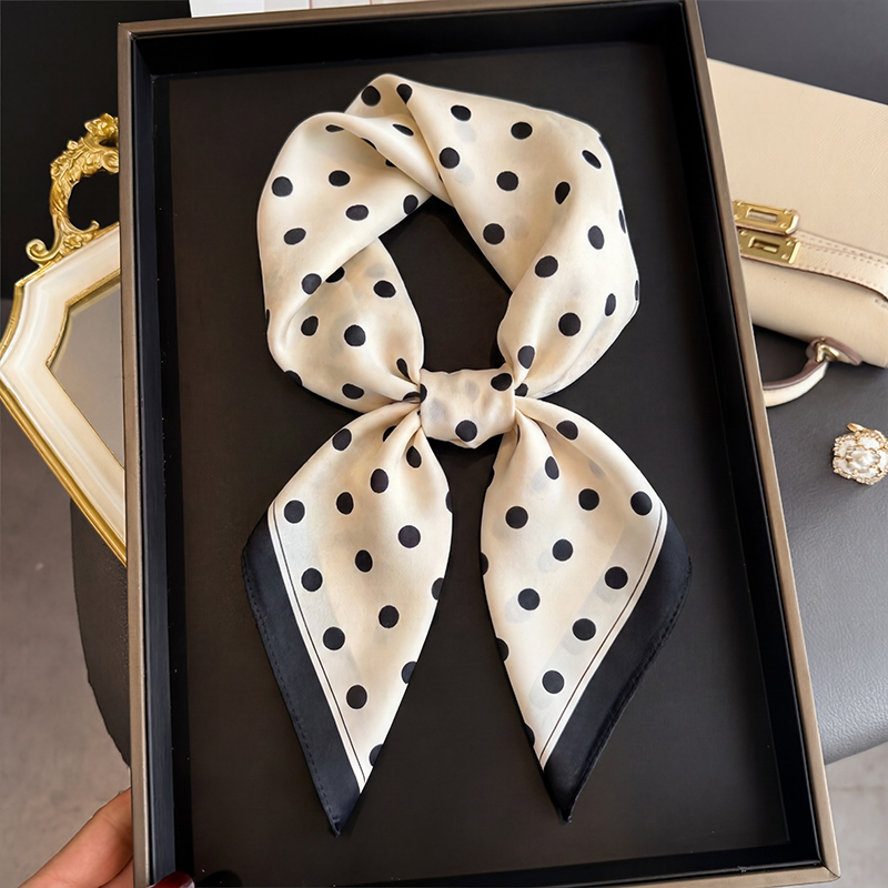 Vintage Polka Dot Print Square - Vintage Fashion Hijab review and price