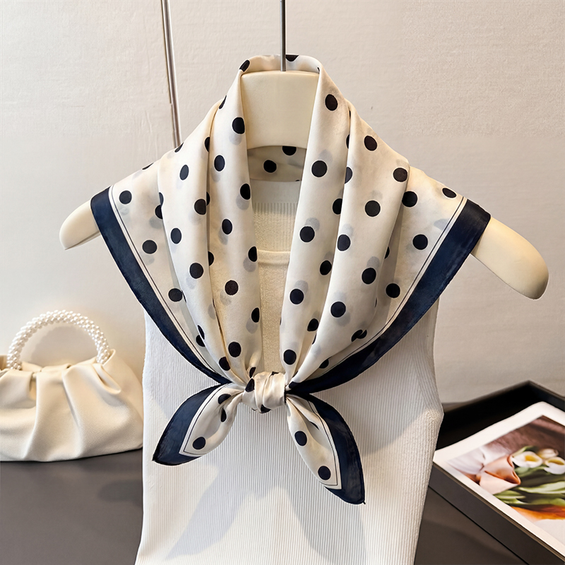Vintage Polka Dot Print Square - Vintage Fashion Hijab review and price