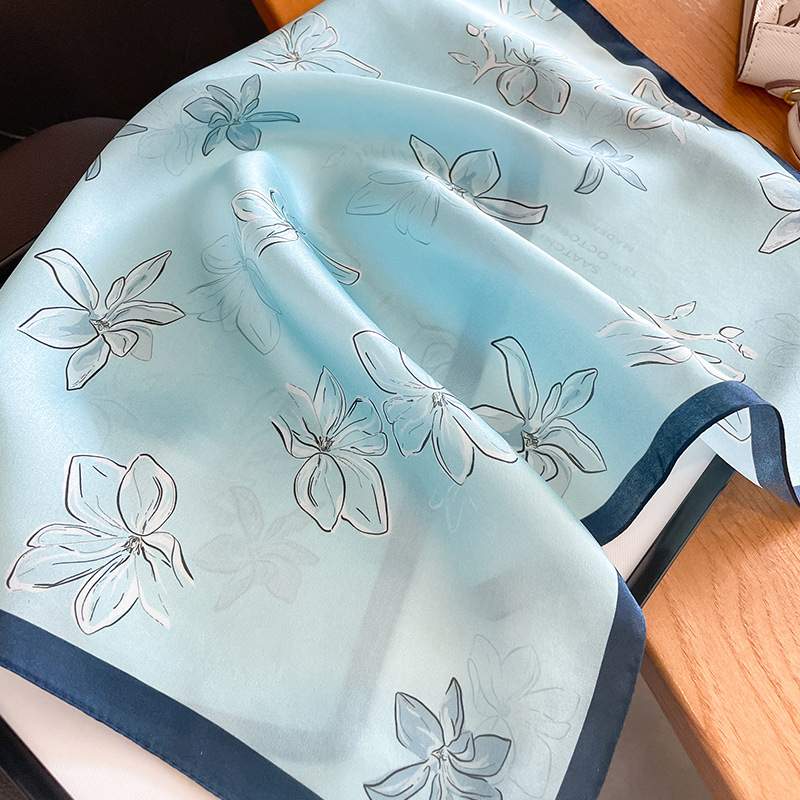 53x53cm Small Square 100% Real - Vintage Fashion Hijab review and price