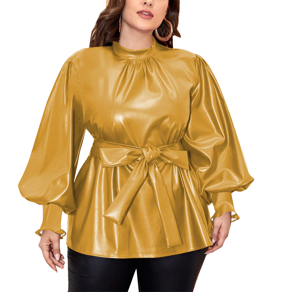 Fashion Long Puff Sleeves Slim - Vintage Fashion Queen review and price