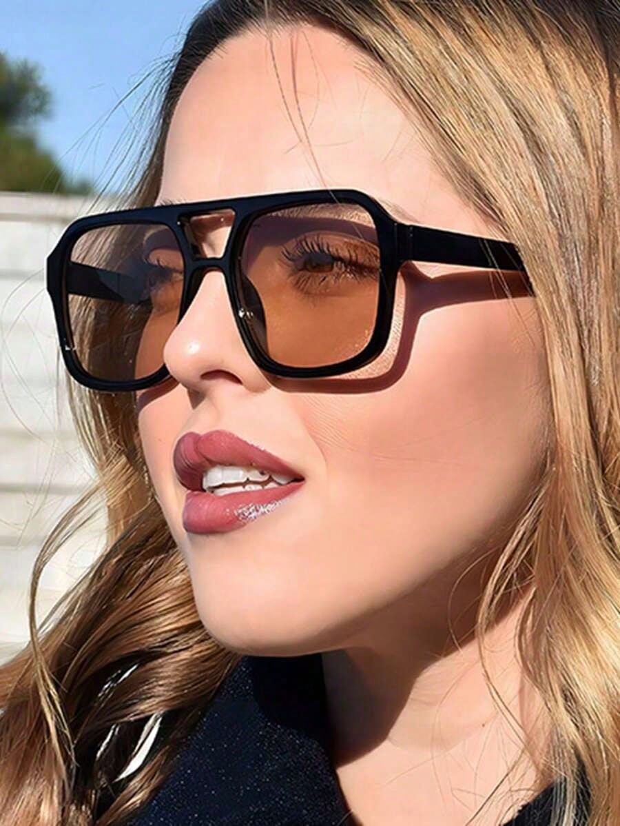 Geometric Frame Fashion Glasse - Vintage Fashion Looks review and price