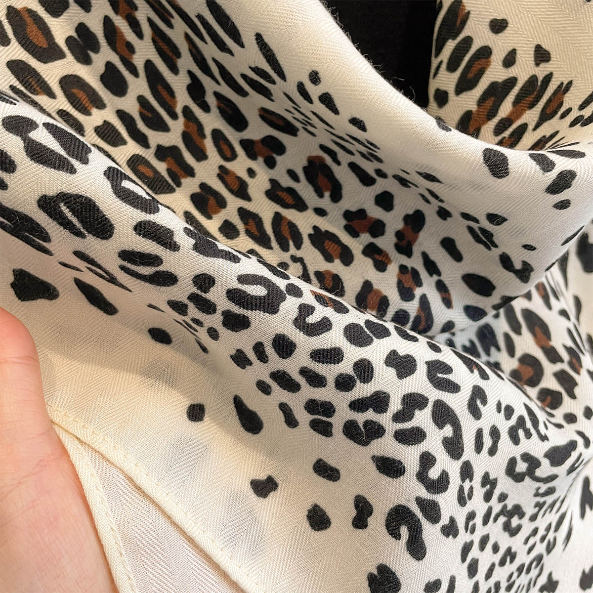 Leopard Print 68x68cm Silk Sca - Vintage Fashion Hijab review and price