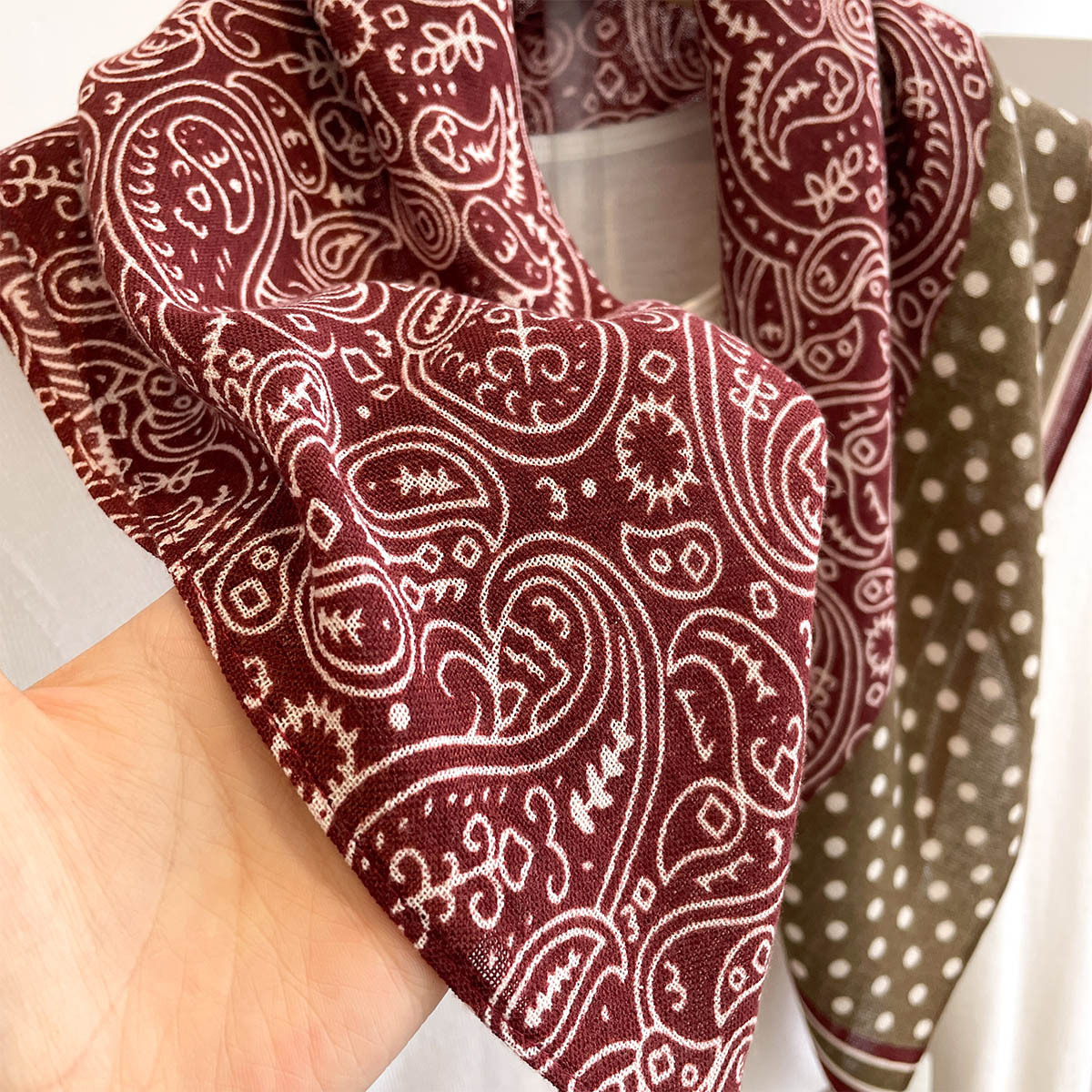 Silk Scarf Women 60cm Square V - Vintage Fashion Hijab review and price