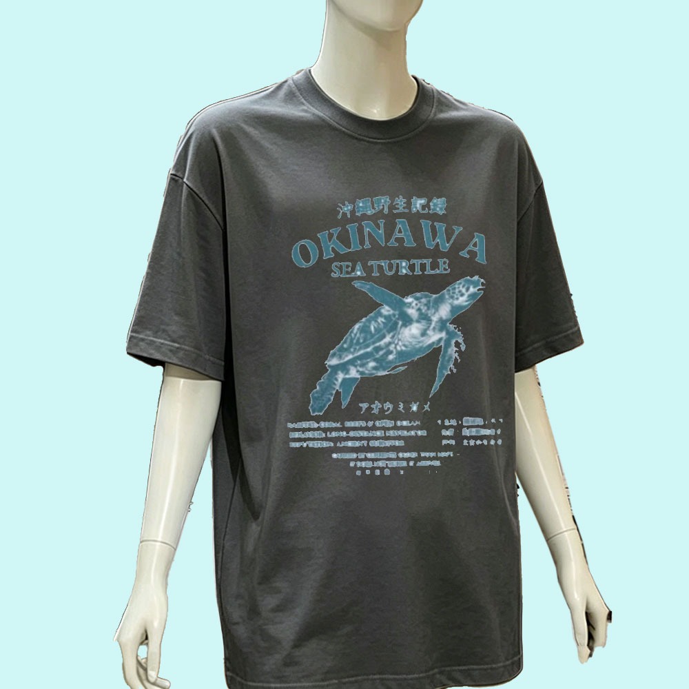 Okinawa Sea Turtle Shirt Japan - Turtleneck Knit 90S review and price