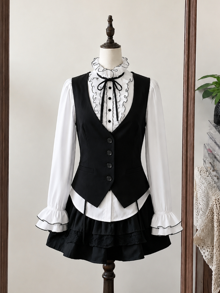 French Court Retro Three Piece - Vintage Fashion Retro Outfit review and price