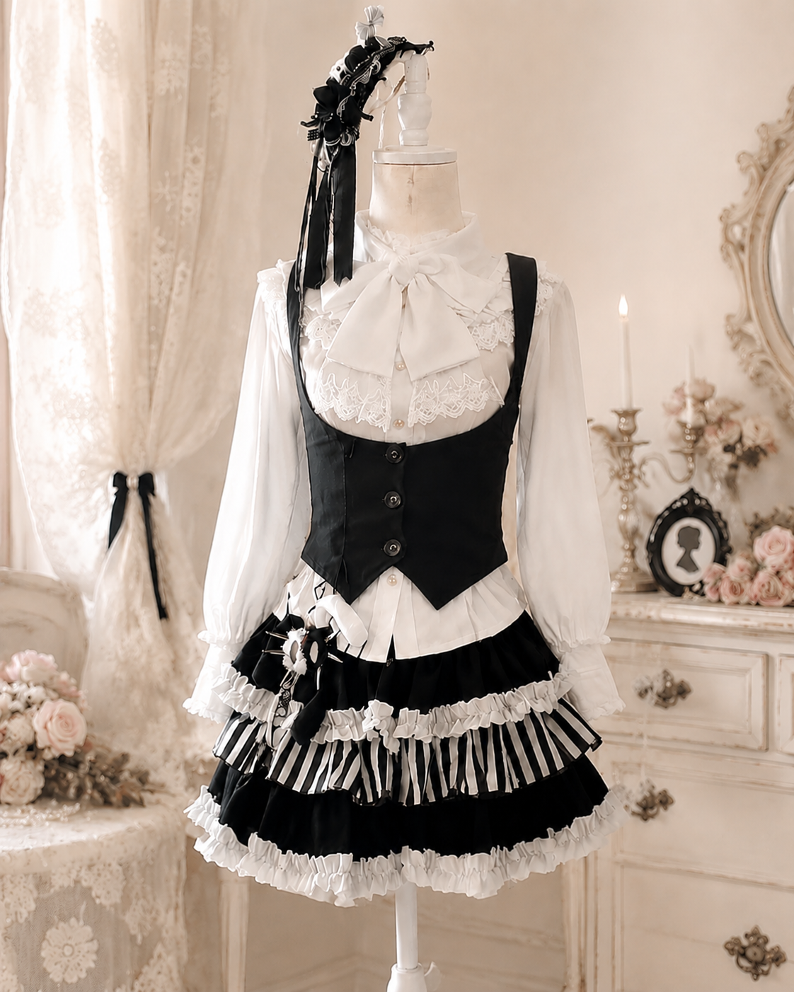 French Court Retro Three Piece - Vintage Fashion Retro Outfit review and price