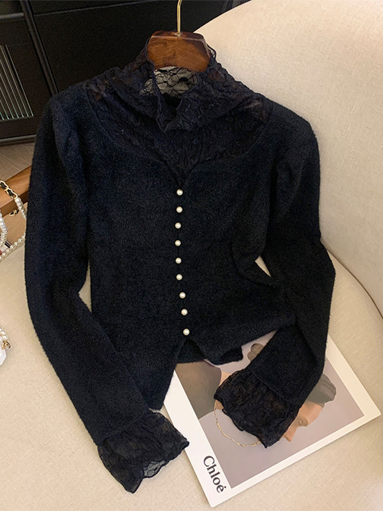 Women's Coffee Pullover Turtle - Turtleneck Knit 90S review and price