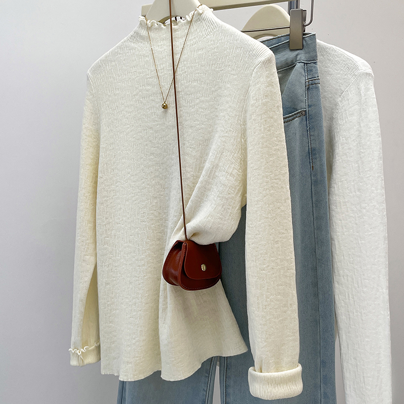 2024 Autumn New Colorful Stitc - Turtleneck Knit 90S review and price