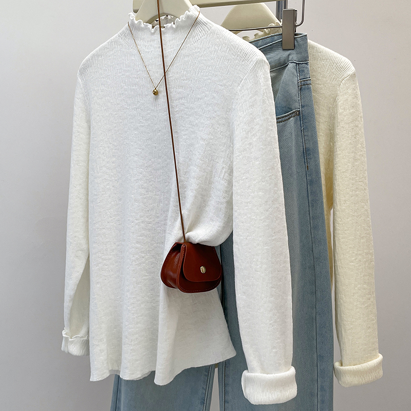 2024 Autumn New Colorful Stitc - Turtleneck Knit 90S review and price