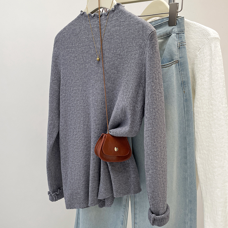 2024 Autumn New Colorful Stitc - Turtleneck Knit 90S review and price