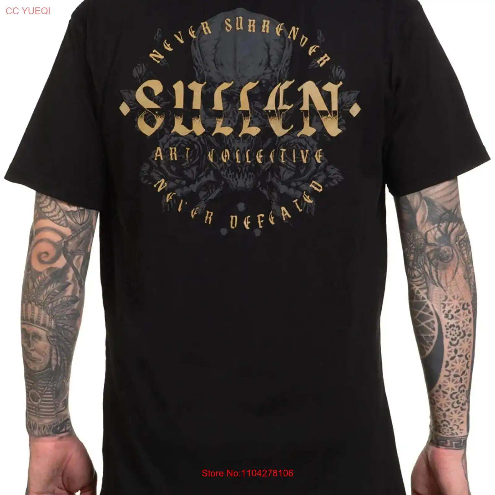 Sullen Men's Never Defeated  P - Vintage Fashion Art review and price