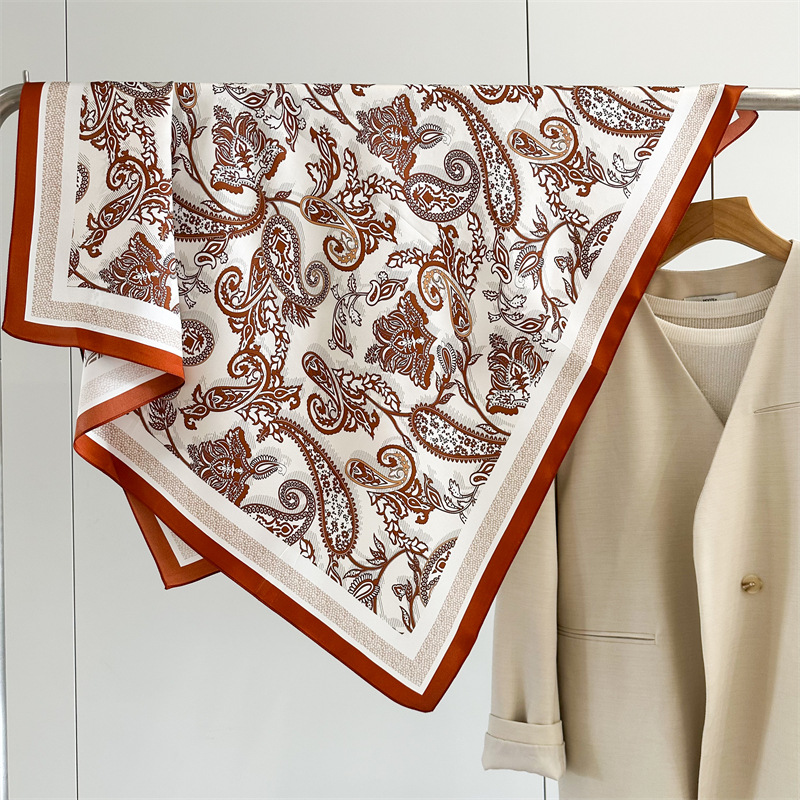 Luxury 100% Real Silk Scarf 88 - Vintage Fashion Hijab review and price