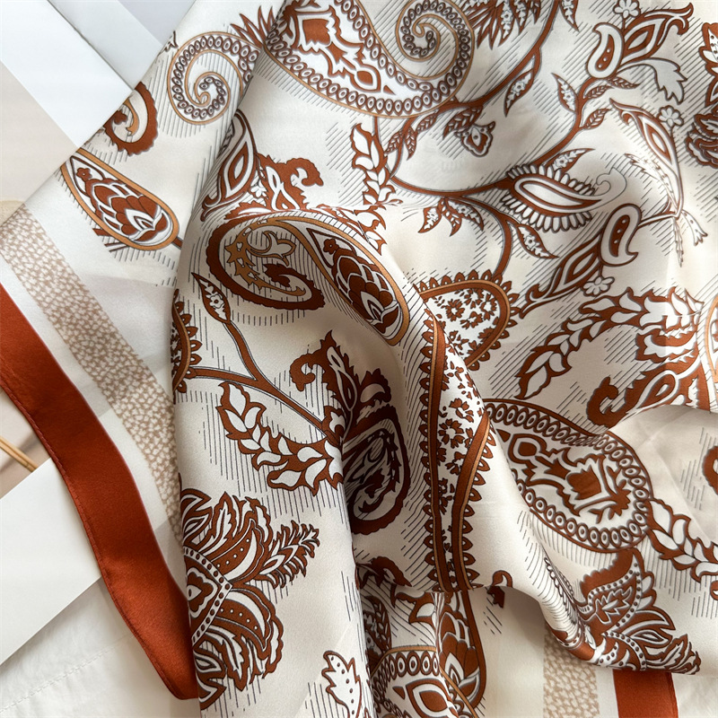 Luxury 100% Real Silk Scarf 88 - Vintage Fashion Hijab review and price
