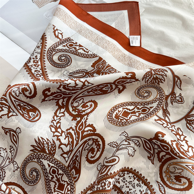 Luxury 100% Real Silk Scarf 88 - Vintage Fashion Hijab review and price