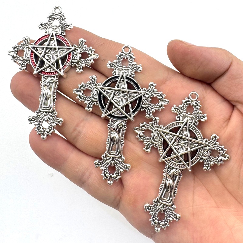2pcs 30x15mm Gothic Big Cross  - Vintage Fashion Words review and price