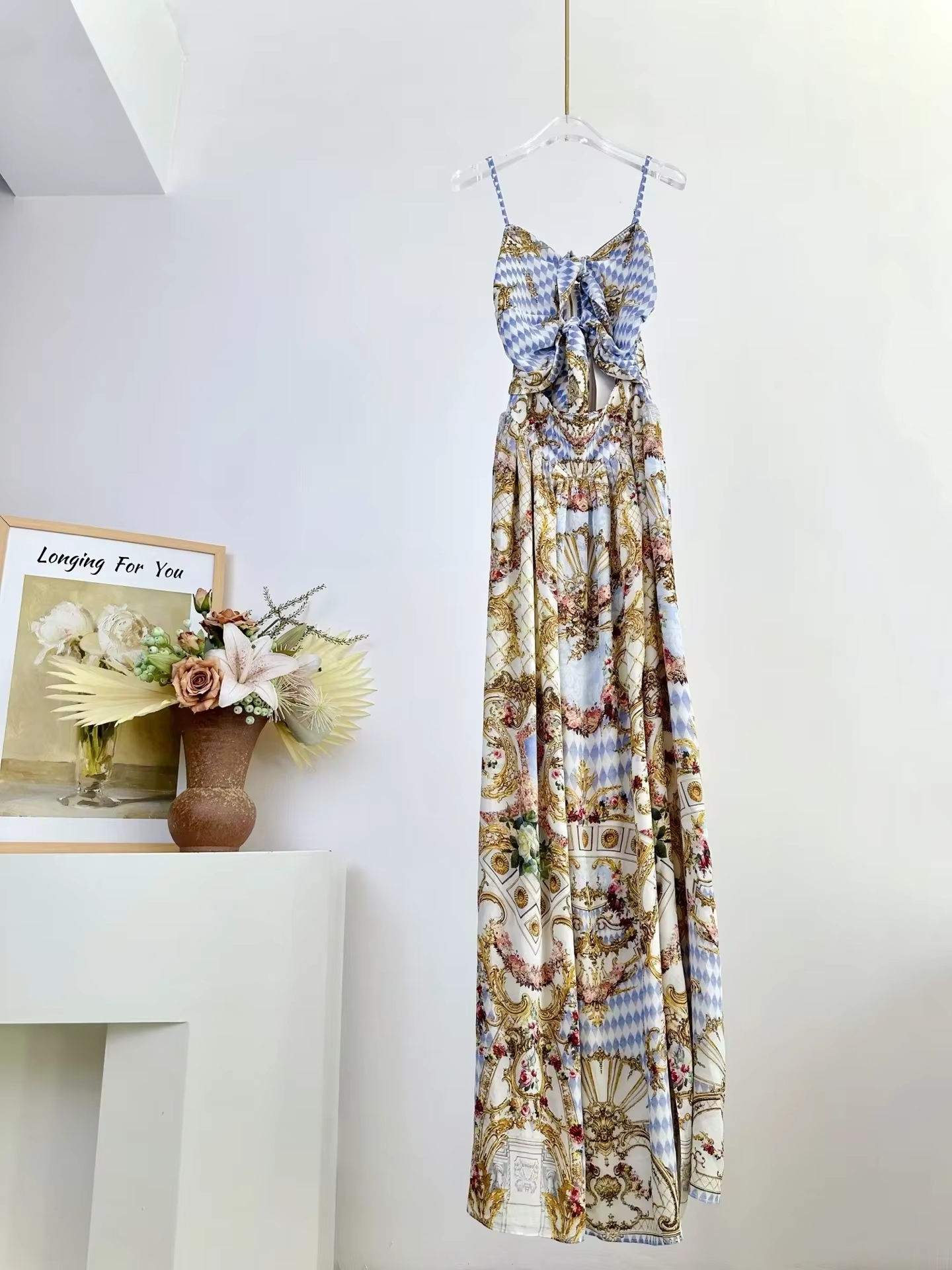 Summer Women 100% Silk Maxi Dr - Vintage Fashion Retro Outfit review and price