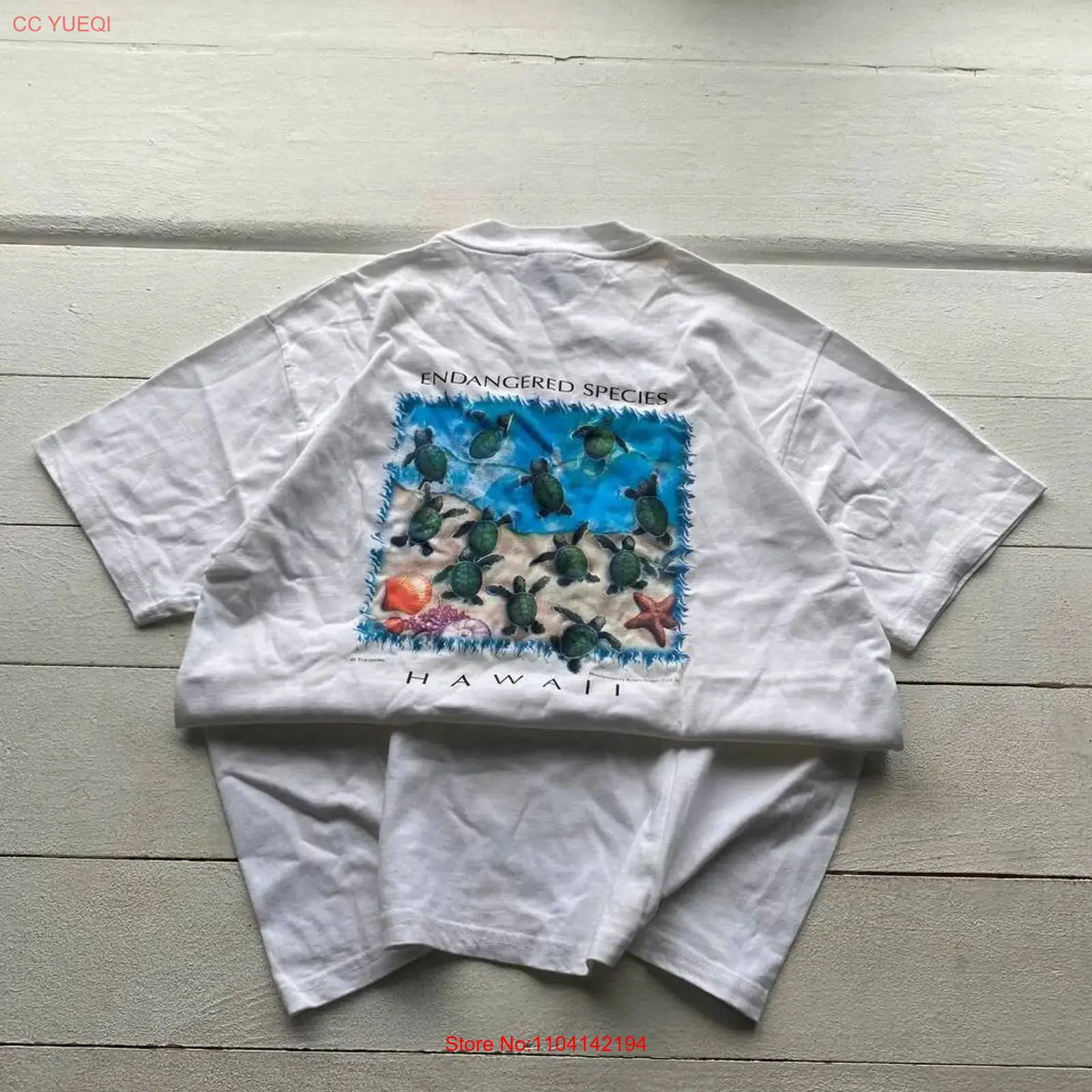 90s Hawaii Endangered Species  - Turtleneck Knit 90S review and price