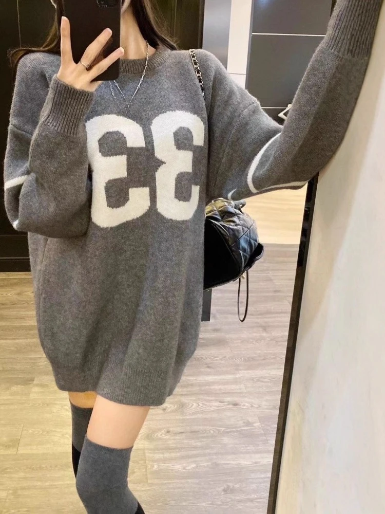 Y2K Vintage Knitted Sweater Wo - Vintage Fashion Streetwear review and price