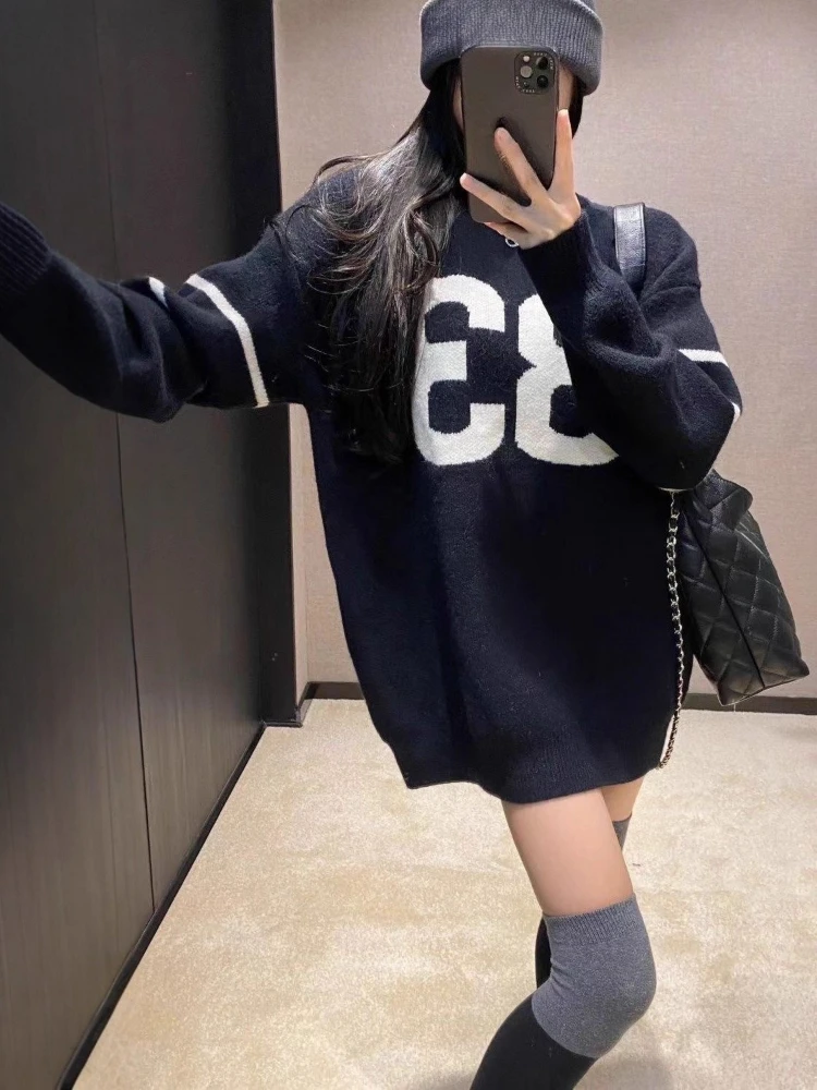 Y2K Vintage Knitted Sweater Wo - Vintage Fashion Streetwear review and price