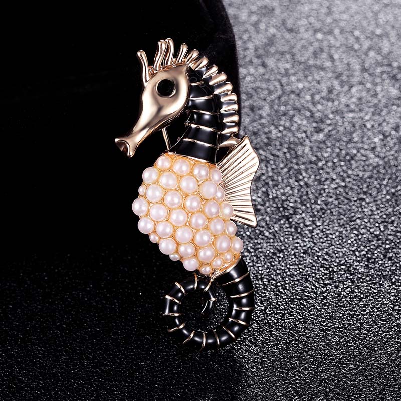 Sea Horse Brooches Wedding Bro - Vintage Fashion Hijab review and price