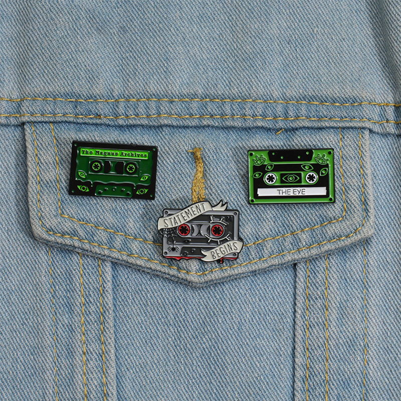 90s Retro Cassettes Enamel Pin - Vintage Fashion Archive review and price