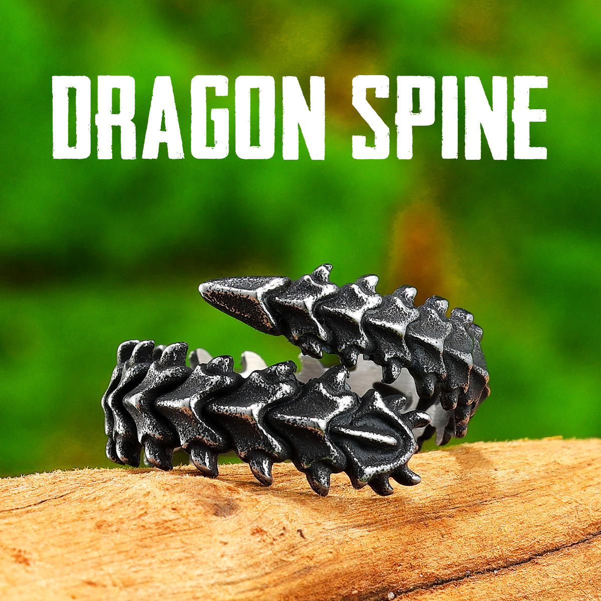 Eivil Dragon Spine Men Rings S - Vintage Fashion Stuff review and price