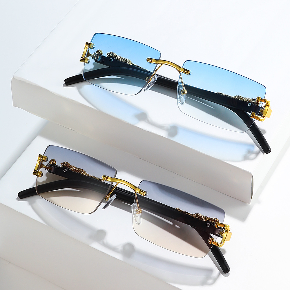 1PCS Fashion Vintage Rimless S - Vintage Fashion Streetwear review and price
