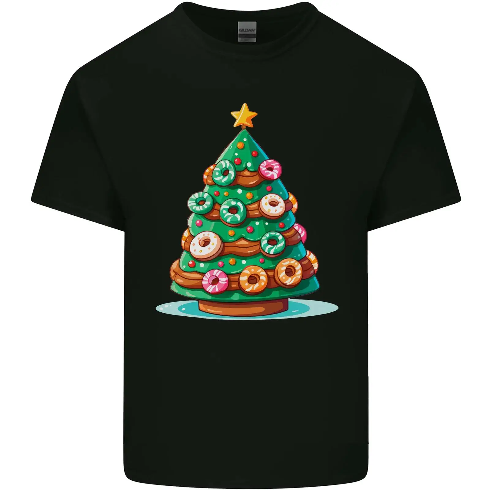 T Shirt Donut Weihnachtsbaum l - Vintage Fashion Herren review and price