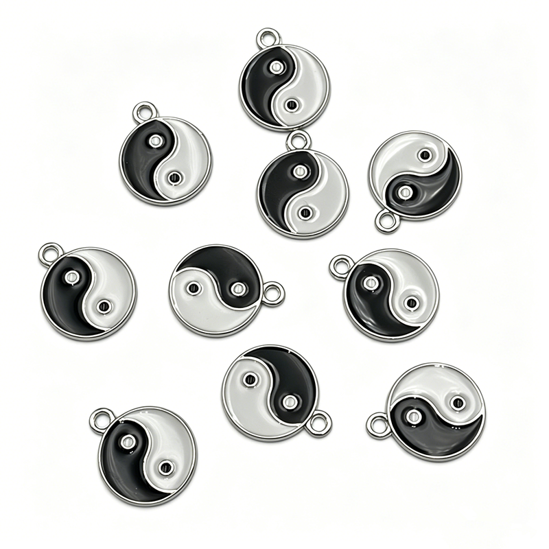10/20pcs Alloy Tai Chi Charms  - Vintage Fashion Words review and price