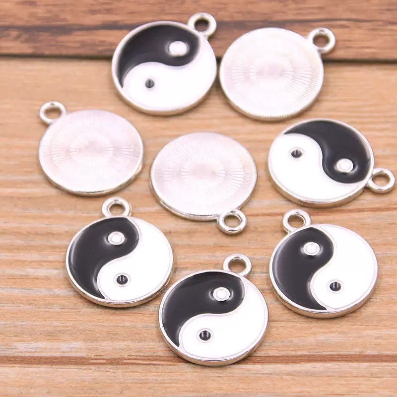 10/20pcs Alloy Tai Chi Charms  - Vintage Fashion Words review and price