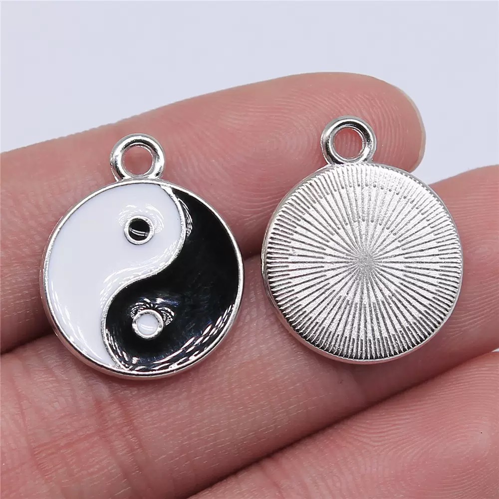 10/20pcs Alloy Tai Chi Charms  - Vintage Fashion Words review and price