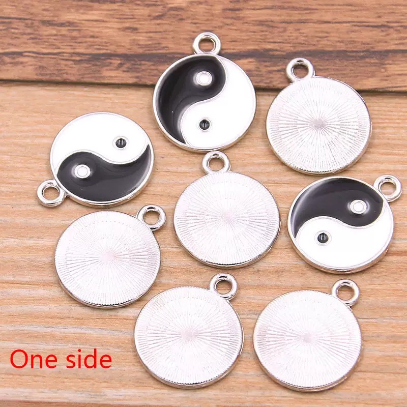 10/20pcs Alloy Tai Chi Charms  - Vintage Fashion Words review and price