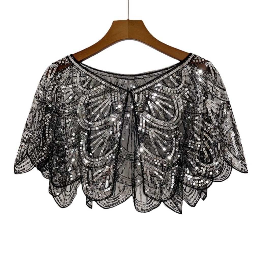 Art Deco Hollowed-out Shawl Be - Vintage Fashion Art review and price