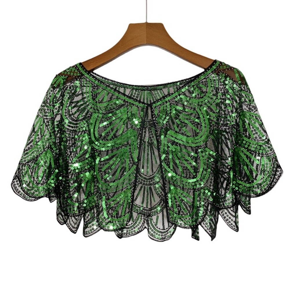 Art Deco Hollowed-out Shawl Be - Vintage Fashion Art review and price