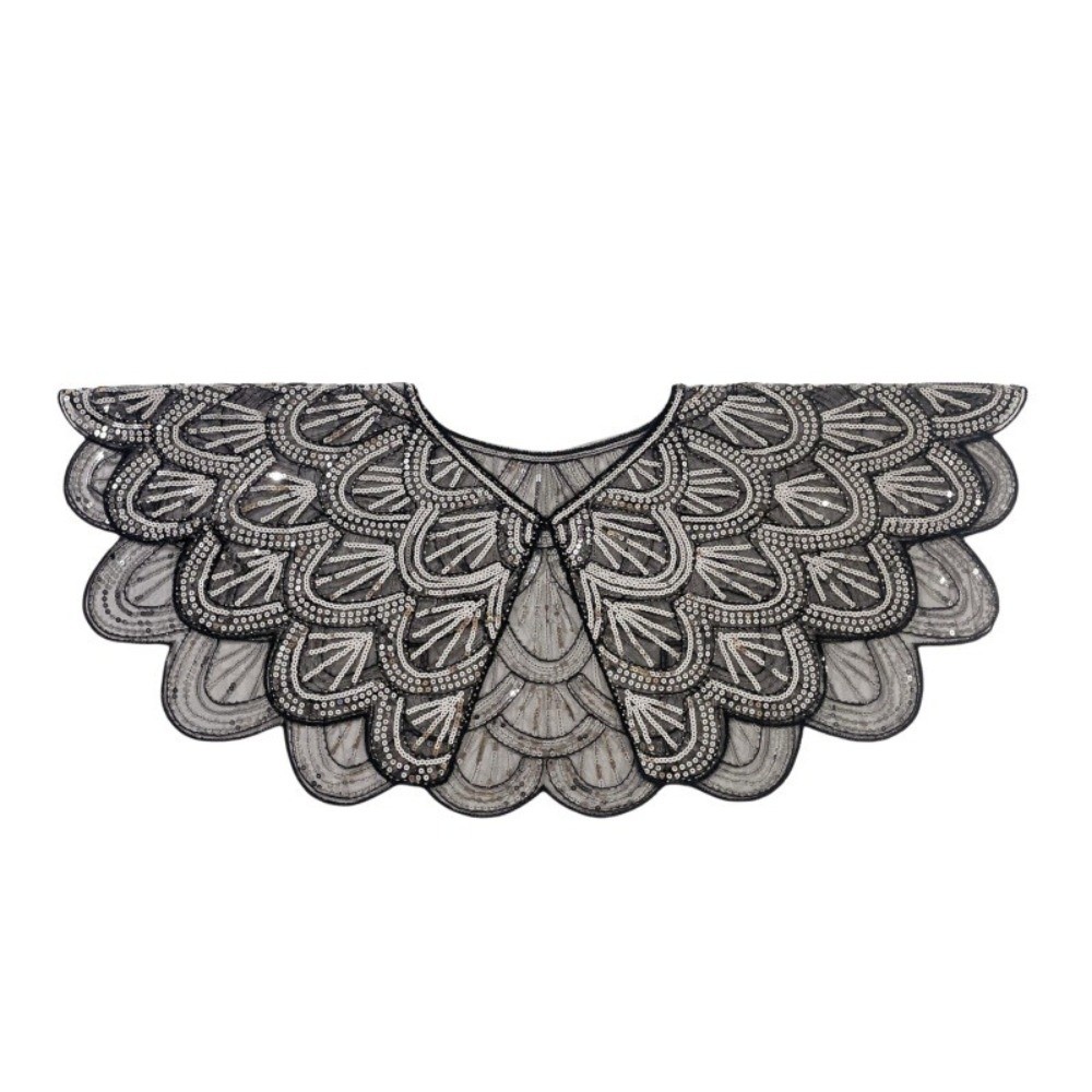 Art Deco Hollowed-out Shawl Be - Vintage Fashion Art review and price