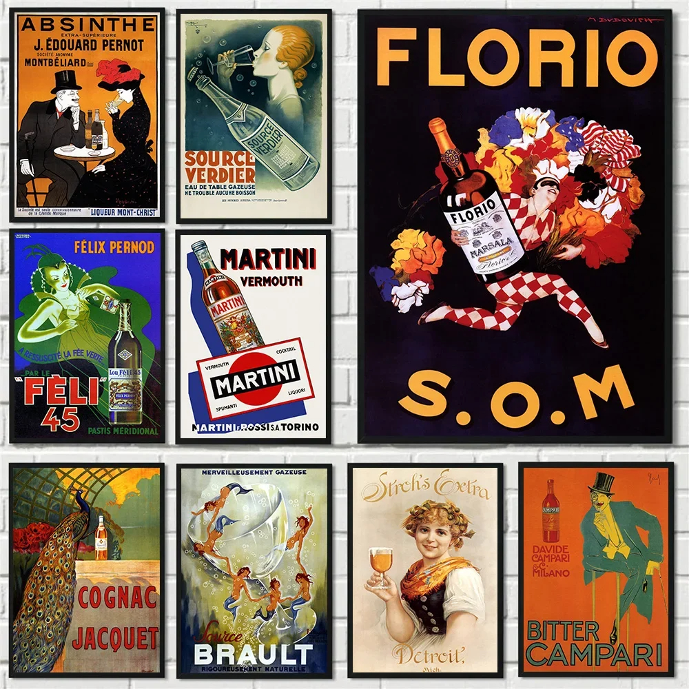 Vintage Famous Italy French Wi - Vintage Fashion Art review and price
