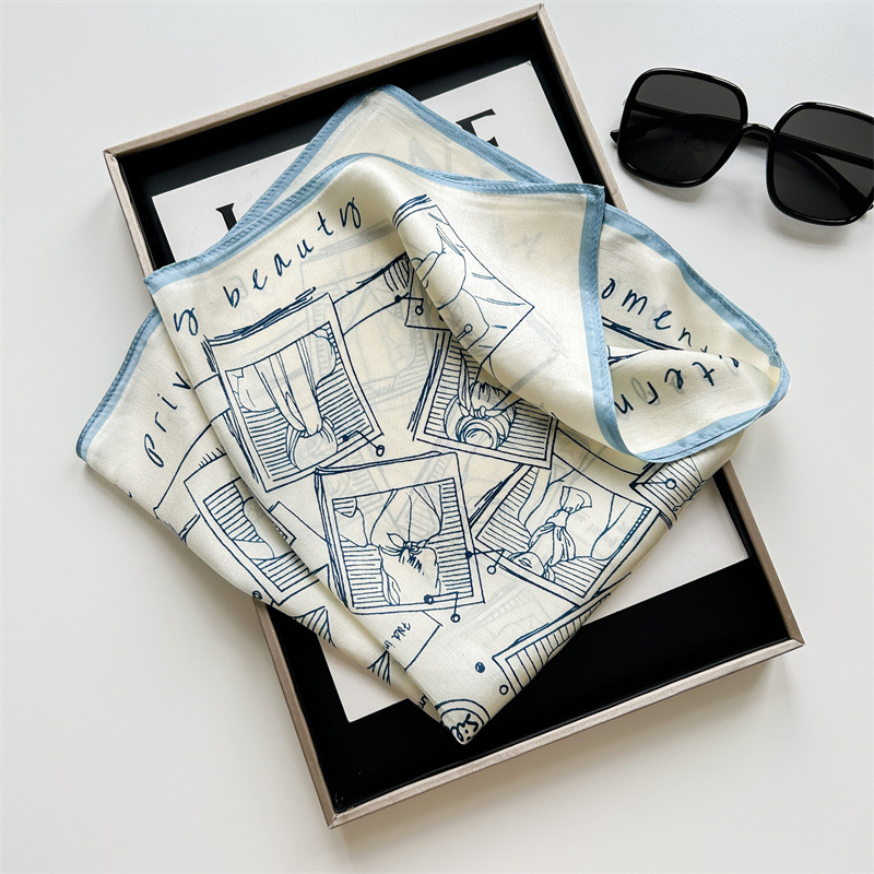 Vintage Sketch Print Satin Sma - Vintage Fashion Art review and price