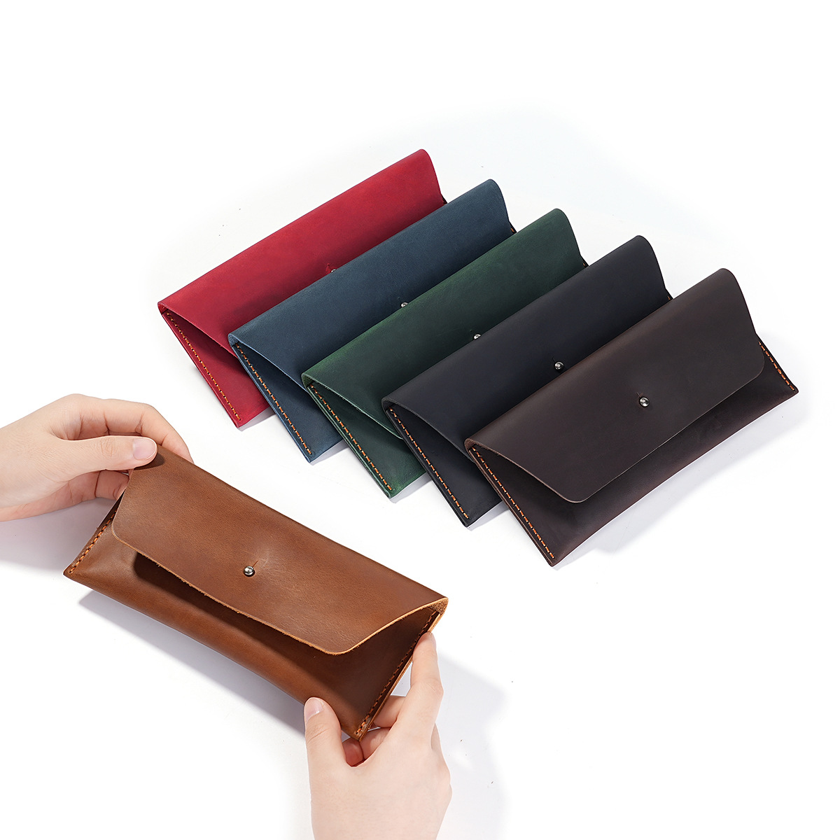 Envelope Wallet Genuine Leathe - Vintage Fashion Brand Names review and price