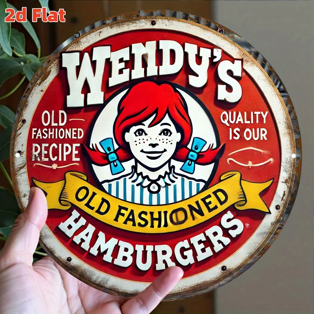 Tin Sign - Vintage Wendy's Old - Vintage Fashion Hamburg review and price