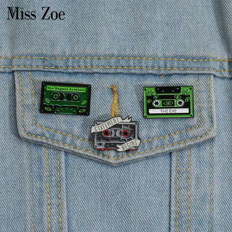 90s Retro Cassettes Enamel Pin - Vintage Fashion Archive review and price