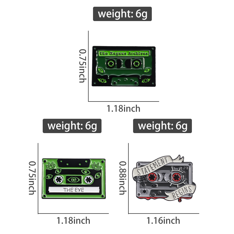 90s Retro Cassettes Enamel Pin - Vintage Fashion Archive review and price