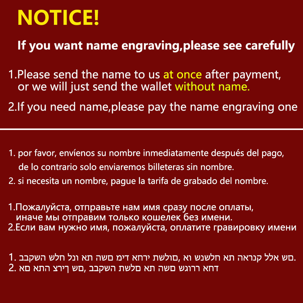 2020 Name Engraving Men Wallet - Vintage Fashion Brand Names review and price