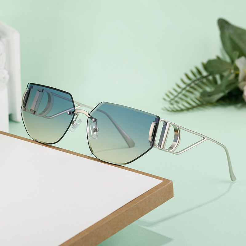 Women's Sunglasses Metal Hollo - Vintage Fashion Brand Names review and price