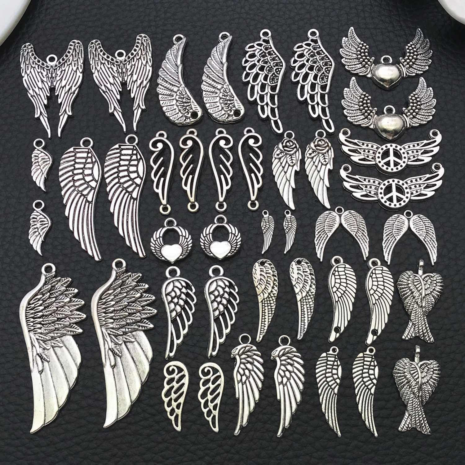 Angel Wing Charms, New 22/42 P - Vintage Fashion Words review and price